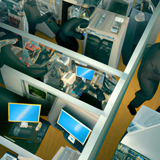 Frightening moment criminals forcefully enter electronics store